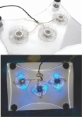 3 Refrigeração Cristal LED Fãs