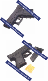 Liga de zinco Pistol Airsoft BB Gun Toy